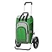 Andersen Carrello portaspesa Royal aluminio Pieghevole con Ruote con Cuscinetto a Sfere Ø 29cm e 62 Litri Borsa Hydro 2.0 con Scomparto Termico Verde