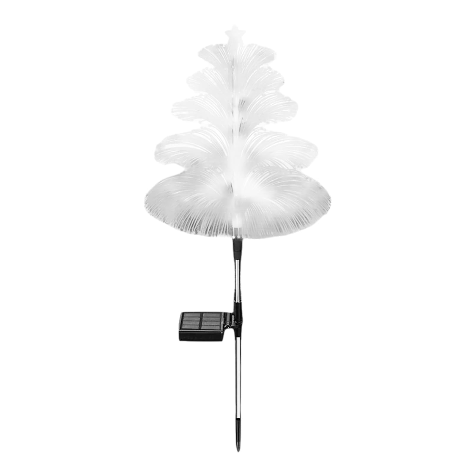TWISAXC Solar Jellyfish Lights 7 Color Garden Lights Outdoor Waterproof Automatic Charging During Day and Windy Days Frosty, 1pc