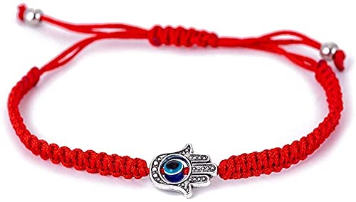 Red String Kabbalah Evil Eye Charm Bracelets for Protection and Luck Adjustable Hand-Woven Red Cord Thread Friendship Bracelet Amulet Jewelry (red eye)