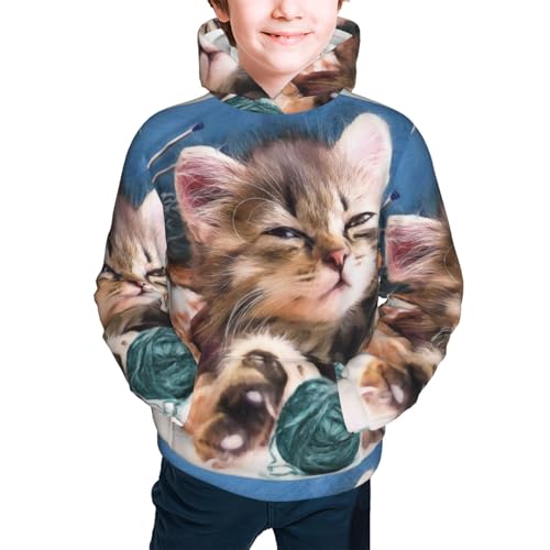 Pug dog Yoga Kid Hoodies Boys Sweatshirts Girls Pullover with Pocket3