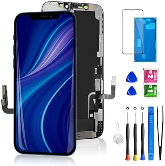 for iPhone 12/12 pro Screen Replacement Kit Black 6.1 Inch 3D Touch Digitizer Display LCD Screen Replacement Glass with Repair Tools Set for A2172, A2402, A2403, A2404