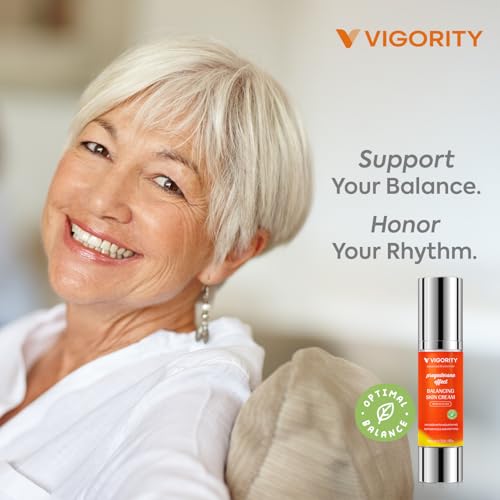 Vigority Women’s Balancing Cream for Mature Skin – Deep Hydration, Improves Skin Elasticity, Smooths Texture, Supports Natural Feminine Comfort & Harmony, Nourishing Daily Moisturizer – 2-Pack