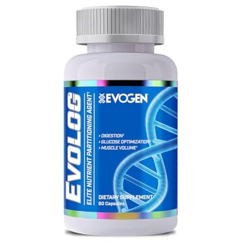 Evogen Evolog - Elite Nutrient Partitioning Agent | Mass Gainer & Weight Gainer for Women & Men | Supports Digestion, Glucose Optimization, Muscle Volume | 60 Capsules Cover