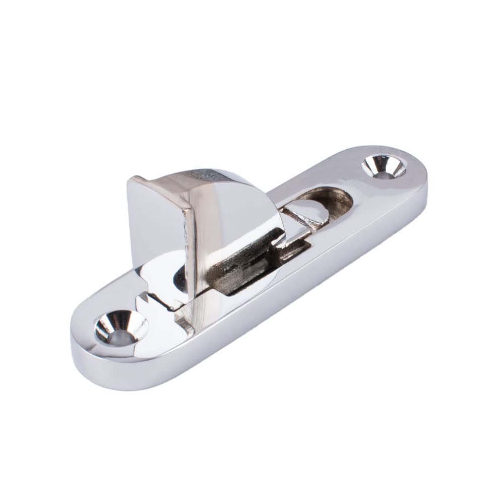 Sash Heritage Polished Chrome Solid Cast Brass Metal Sliding Sash Window Weekes Stop With Radius Ends