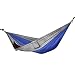 Double Camping Hammock, Rusee Lightweight Portable Nylon Fabric Parachute Outdoor Hammock For Backpacking, Travel, Beach, Yard - With Free Hammock Straps & Steel Carabiners