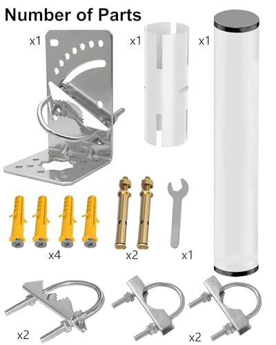 Support Starlink réglable kit de montage toit et mur pour antenne rectangulaire - 3