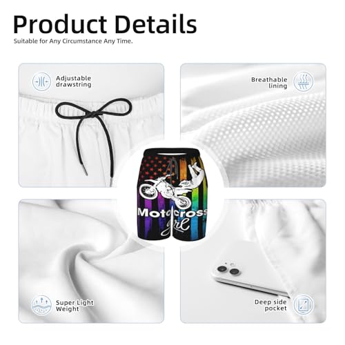 Thin Blue Line American Flag Teen Boys Swim Trunks Quick Dry Shorts Summer Beach Shorts for Big Boys4