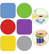 6pcs Jar Opener Gripper Pads, Rubber Jar Grippers Multi-Function Kitchen Gadget Anti-Slip Coaster...