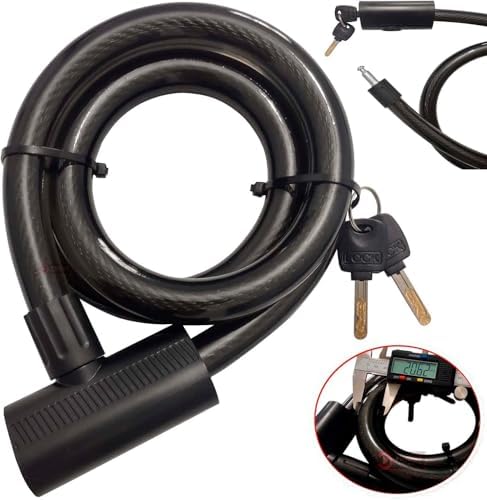 Cadeado Corrente 120cm Aço de 20MM Grosso Tranca Anti Furto 2 Cha...