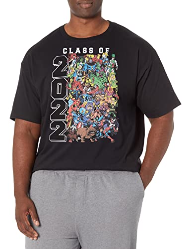 T-shirt Marvel Big & Tall Comics vintage pour homme fort noir 5XL
