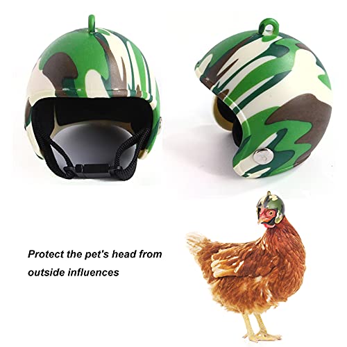 Hühnerhelm 3 Stück Kunststoff Hühnerhelm Kopfbedeckung Entzückender Helm Für Huhn Ente Vogel Und Anderes Geflüge Kopfschutz 3 Farben 4 x 4.5cm