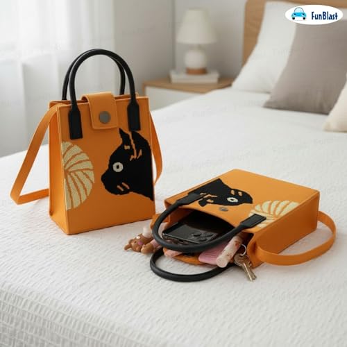 Image of FunBlast Crossbody Mobile Sling Bag for Women - Stylish Phone Pouch with Strap & Silicone Handle, Keychain, Coin, Cosmetics Purse, Cute Utility Bag for Girls & Women