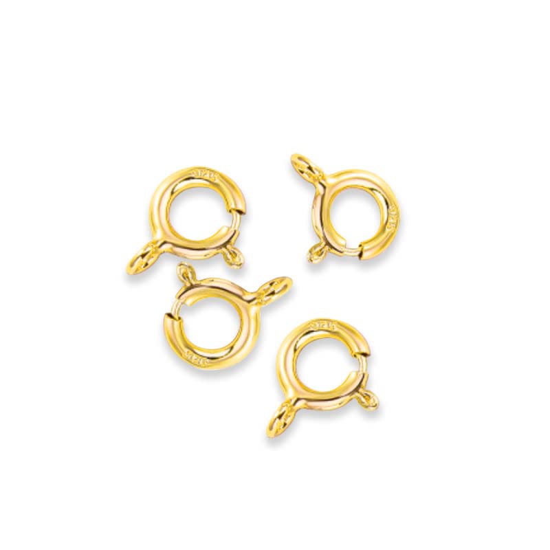 Cierre Ovalado De Plata De Ley 925 SJUIEO - 10x7 Mm, Para Collares, Pulseras, Joyería DIY