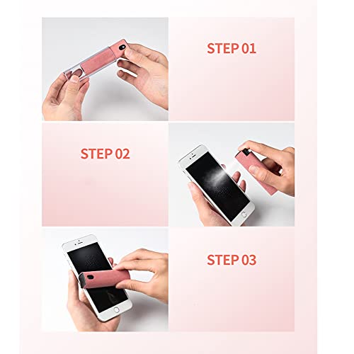 Ytt Screen Cleaner, All-In-One Spray & Wipe Cleaner, With Transparent Protective Shell For All Phones, Laptop And Tablet Screens (Pink) #TOP7