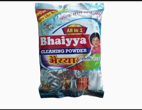 Image of All In One Bhaiyya Cleaning Powder Dishwash Powder detergent Pack of 5 (bhaiya powder-pack of 5)
