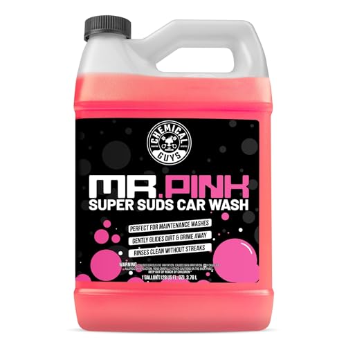 Chemical Guys Mr. Pink Car Wash Soap - 128 oz Super Suds Foaming Car Wash Soap for Cannon, Blaster, or Bucket Washing - pH Balanced, Safe on Wax, Sealant, Ceramic, and Clear Coat Finishes