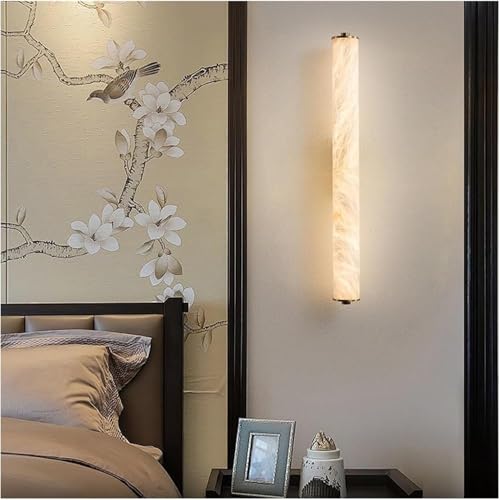 Applique murale en cuivre et marbre pour un éclairage LED chic
