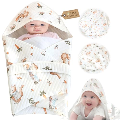 AIRCADIA Pucksack Baby 0 6 12 Monate 2 Stück, 100% Baumwolle Schlafsack...