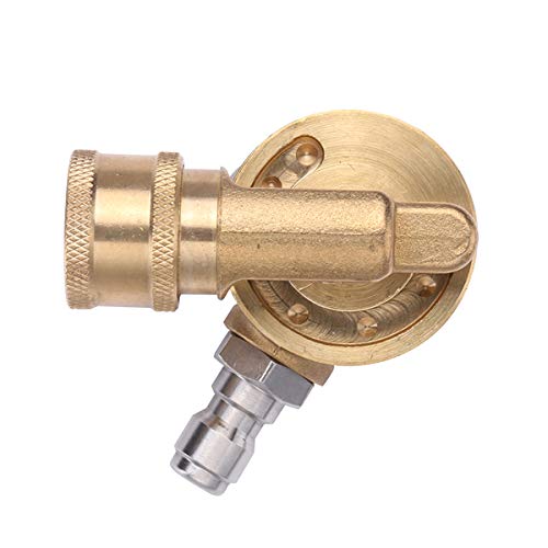 CREEXEON Pivoting Coupler for Pressure Washer Nozzle, Gutter Cleaner Attachment, 240 Degree, 4500
