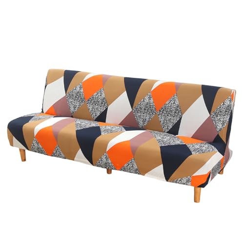 TIANQUXNGI Bequemes Klappsofa zum Bett, umwandelbar, einfache Lagerung, armlose Futon-Schonbezüge, passend für die meisten Standard-Sofas TIANQUXNGI Bequemes Klappsofa zum Bett, umwandelbar, einfache Lagerung, armlose Futon-Schonbezüge, passend für die meisten Standard-Sofas