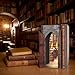 Dolphin Island DIY Book Nook Kit for Adults, Infinite Magicspell Library Booknook with Flame Illusion