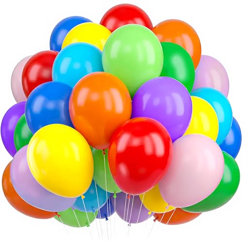 100 unidades balões de aniversário, balões de cores, balão de hélio látex para aniversários meninos meninas Photocall Baby Shower casamento decoração festa