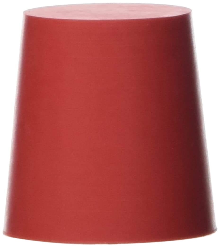 Deutsch & Neumann - Tapones de goma (29 mm de diámetro, 30 mm de altura, 5 unidades), color rojo