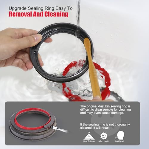 Upgraded Bin Sealing Ring Compatible with Dyson V11 V15 Gen5 SV14 SV15 SV22 Vacuum Cleaner Canister Replacement Parts with T8 Screwdriver