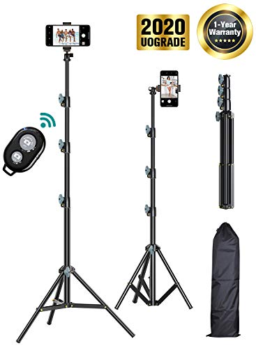 60'' Phone Tripod, VICSEED Selfie Stick Tripod for iPhone & Android Phone Bluetooth