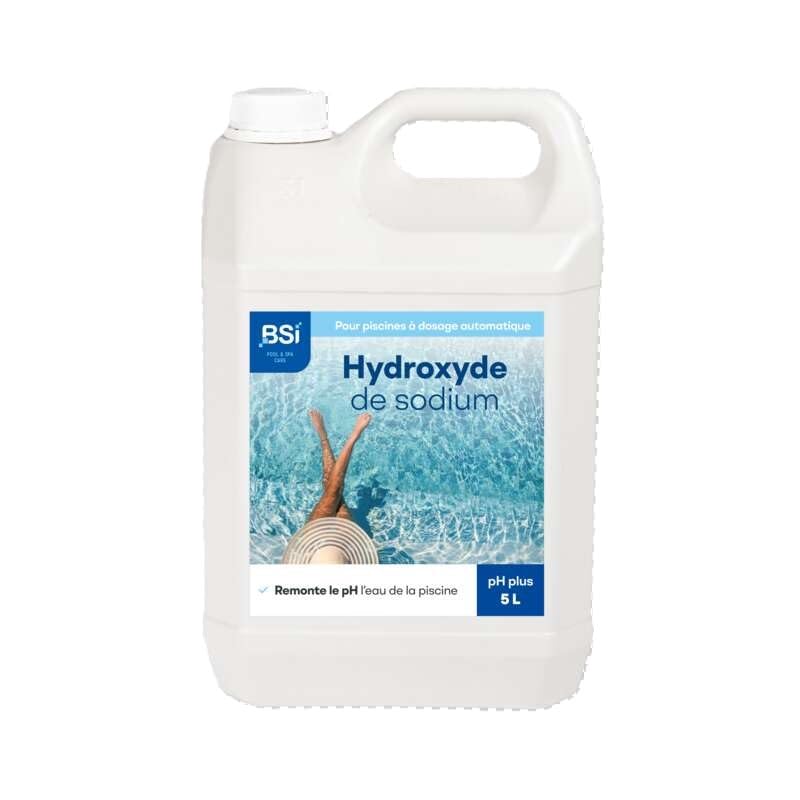 BSI - pH Plus - Líquido - para Sistema de dosificación automático - Aumenta el pH del Agua - para Piscina de Gran tamaño - 5 L