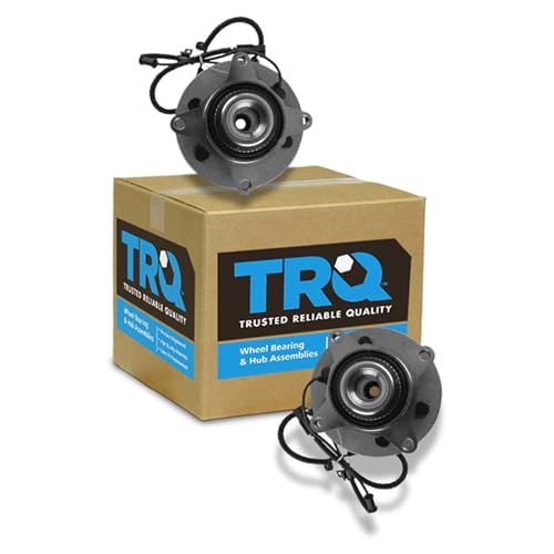 Image of TRQ Wheel Bearing and Hub Assembly Set for 2011-2014 Ford Expedition | for 2010-2014 Ford F-150 2011-2014 Lincoln Navigator 4WD AWD Driver and Passenger Side with 6 Lug Wheels