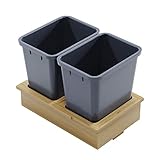 Dowell 4006 0215/0218/0221 Single/Double Waste Basket Pullout for B15/B18/B21 Cabinet (for B18 Cabin