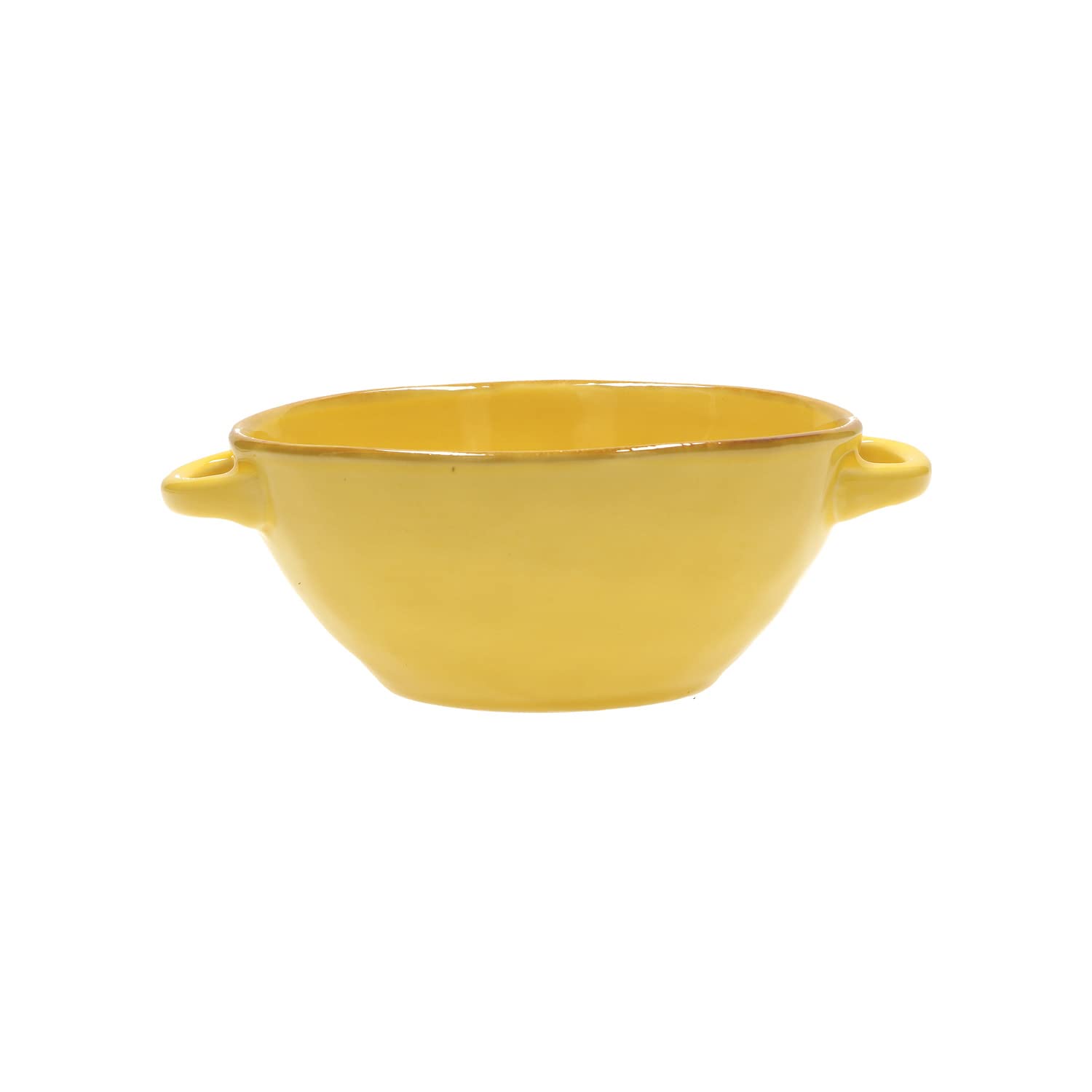 THUN Rose & TULIPANI - Soup Bowl with Handles Concerto Ochre