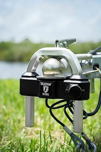 Image of BulletProof Hitches - Extreme Duty Trailer Coupler Lock - Universal Trailer Lock with 1 inch Solid Steel Bar - Fits 1-7 /8 inch, 2 inch and 2-5 /16 inch Couplers - Heat-Treated & Pick-Resistant