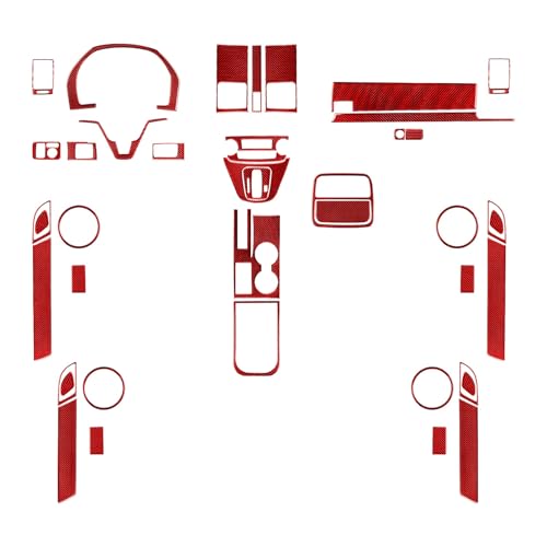Autocollant position vitesse rouge en carbone pour relooker votre voyage en CRV
