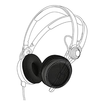 Almofadas de substituição para fones de ouvido Sennheiser série HD25 – Earpadz da Dekoni Audio, Jerzee
