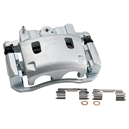 Image of TRQ Front Left Brake Caliper w /Bracket Drivers Side