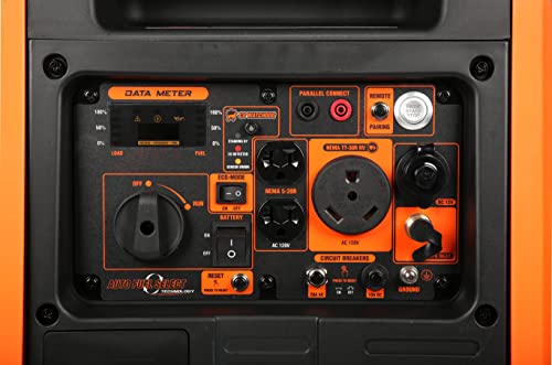 WEN DF452iX Super Quiet 4500-Watt Remote Electric Start Dual Fuel RV-Ready Portable Inverter Generator with Fuel Shut-Off and CO Watchdog - Image 5