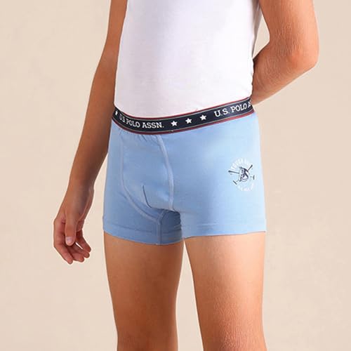 Image of U.S. Polo ASSN. Boy's Cotton Casual Style Trunks (Pack of 2)