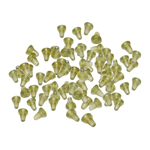 Baosity 100個トッパー、釣りゴム浮きビーズストッパー、鯉釣りトッパー、フックホルダー、タックルアクセサリー