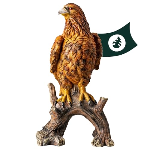 VERDOBA - Aigle en polyrésine, Grand - Statue d'aigle en résine, résistant au Gel - Statue Jardin Exterieur XXL - Décoration de Jardin Aigle Grande Taille...