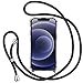 Produktbild Lucyupn Handykette kompatibel mit iPhone 12/12 Pro, Transparent Hülle mit Band iPhone 12 Pro Smartphone Necklace Handyhülle zum Umhängen Kordel Schnur mit Case für iPhone 12-6,1 Zoll