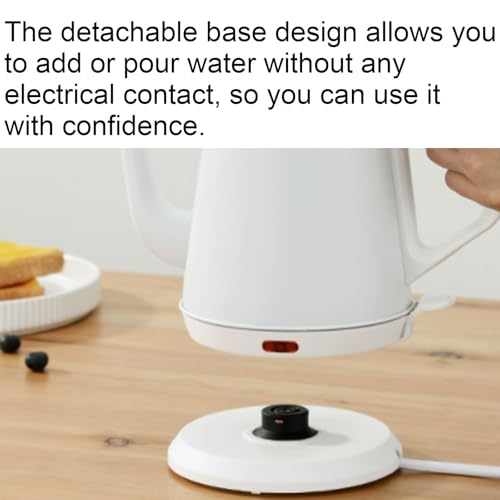 Hervidor Eléctrico de Acero Inoxidable 1L Blanco miniatura 5