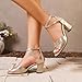 Imagen de Zapatos con Cordones Mujer Zapatos Abotinados Piel De Salon Verdes Burdeos Tacones Mary Jane Cerrados Cuña Blancos Dorados Primavera Zapato Dorado Flexibles Comodos Tacon Medio 35 Venecianas