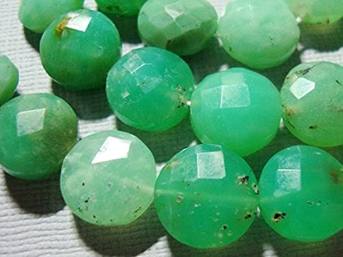 Perles en chrysoprase naturelle pour fabriquer vos propres colliers d'été en famille
