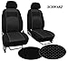 Produktbild POK-TER-TUNING Autositzbezüge passend für Viano - Design STOFFART VIP 1+1" (Fahrersitz + Beifahrersitz).Farbe schwarz (Muster im Foto). In 3 Farben bei Anderen Angeboten erhältlich.