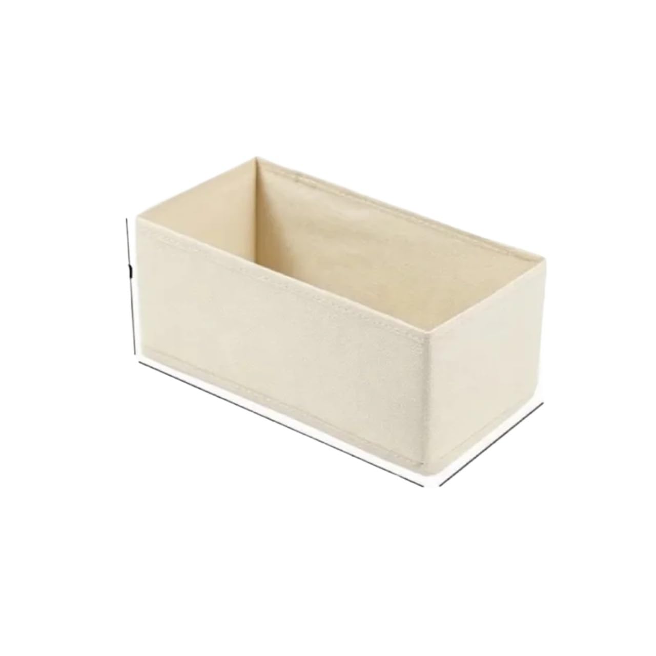 LADFRTYU Sock Storage Box Underwear Organizers Of Cabinets And Drawers Wardrobe Clothes Bra Organizer For Socks Pants Home Foldable Storage Box(Beige-M,3PCS)