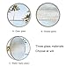 XPLKQXE Household 360° Rotation Windows, Round Shed Window with Tempered Glass, Flush Mount Playhouse Kitchen Home Decor Porthole, Mobile Home Basement Windows(Black-A,60cm)