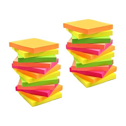 Notes adhésives amovibles à forte adhérence 76x76mm pour mémos