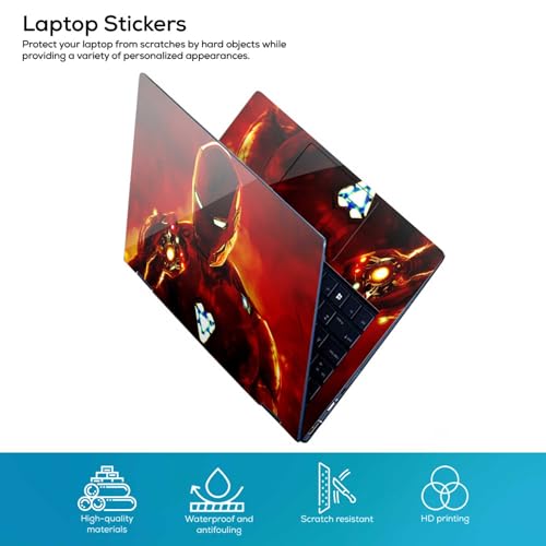 Image of Full Body Laptop Skin /Sticker /Cover Bubble-Free| Laminated| Removable| HD Quality Sticker for Laptops Upto 15.6 Inches Compatible with Hp /Dell /Acer /Lenovo /Asus etc.(DSGN-480)